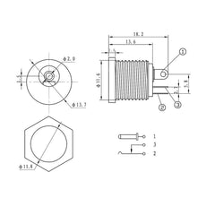 10Pcs (5Pair) 12V 3A 5.5x2.1mm DC Power Male Plugs Connector DC Power Socket Female Jack Screw Nut Panel Mount Adapter 5.5*2.1mm