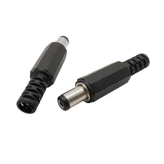 10Pcs (5Pair) 12V 3A 5.5x2.1mm DC Power Male Plugs Connector DC Power Socket Female Jack Screw Nut Panel Mount Adapter 5.5*2.1mm