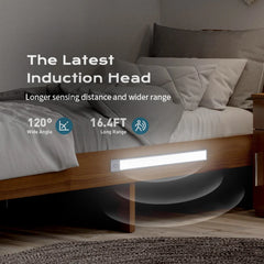 Motion Sensor Cabinet Lights Dimmable LED Night Light Wireless USB Rechargeable Led Tube Light for Wardrobe 3Colors Night Lamp