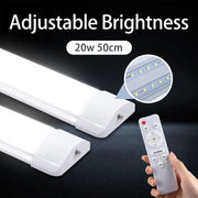 Motion Sensor Cabinet Lights Dimmable LED Night Light Wireless USB Rechargeable Led Tube Light for Wardrobe 3Colors Night Lamp
