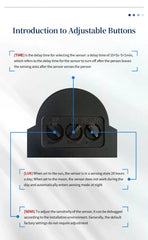 Motion Sensor 220V 110V 12V Automatic Infrared PIR Movement Detector 180° Rotating Outdoor Light Switch Human Presence Sensor