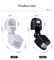 Motion Sensor 220V 110V 12V Automatic Infrared PIR Movement Detector 180° Rotating Outdoor Light Switch Human Presence Sensor
