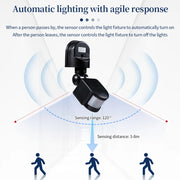 Motion Sensor 220V 110V 12V Automatic Infrared PIR Movement Detector 180° Rotating Outdoor Light Switch Human Presence Sensor