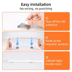 Motion Sensor LED Cabinet Lamp Wireless Dimmable LED Night Light Rechargeable Lamp for Kitchen Wardrobe Aisle Closet Tube Light