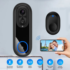 HunterTBK Smart Wireless Video Doorbell