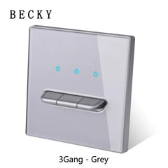 LumiTouch™ Glass Panel Smart Wall Switch & USB Socket