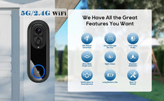 HunterTBK Smart Wireless Video Doorbell