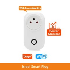 PowerLink™| 16A WiFi Smart Plug for Israel – Works with Alexa, Google, Tuya App