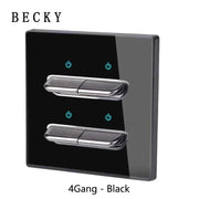 LumiTouch™ Glass Panel Smart Wall Switch & USB Socket