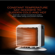 Smart Space  Heater, Adjustable Thermostat/Temperature detection/Timer,Fast Heating, Portable Fan Heater with  Heat Settings,-in