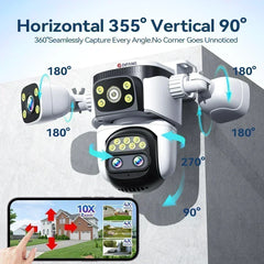 SkySentinel™ 360 Ultra 10K WiFi Security Camera