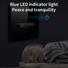 LumiTouch™ Glass Panel Smart Wall Switch & USB Socket