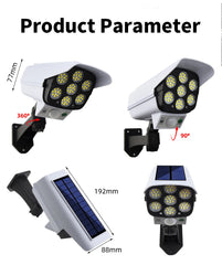 Outdoor Security Dummy Camera Motion Sensor Light Solar Led Lights Powerful Solar Lights Outdoor Waterproof IP66 Lamp for Yard