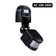 Motion Sensor 220V 110V 12V Automatic Infrared PIR Movement Detector 180° Rotating Outdoor Light Switch Human Presence Sensor