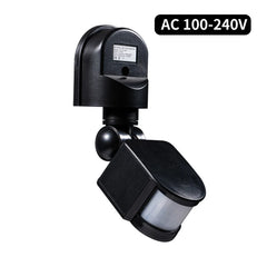 Motion Sensor 220V 110V 12V Automatic Infrared PIR Movement Detector 180° Rotating Outdoor Light Switch Human Presence Sensor