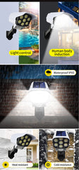 Outdoor Security Dummy Camera Motion Sensor Light Solar Led Lights Powerful Solar Lights Outdoor Waterproof IP66 Lamp for Yard