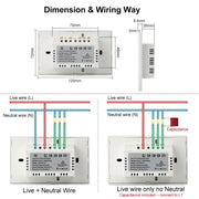 YIDI Smart WiFi + RF Touch Light Switch