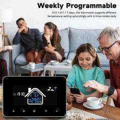 2024 New Smart Thermostat Tuya WiFi Temperature Controller Electric Floor Heating Plumbing LCD Display for Alice AlexaGoogleHome