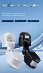Motion Sensor 220V 110V 12V Automatic Infrared PIR Movement Detector 180° Rotating Outdoor Light Switch Human Presence Sensor