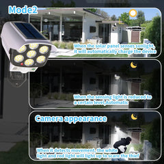 Outdoor Security Dummy Camera Motion Sensor Light Solar Led Lights Powerful Solar Lights Outdoor Waterproof IP66 Lamp for Yard