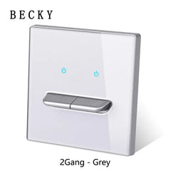LumiTouch™ Glass Panel Smart Wall Switch & USB Socket