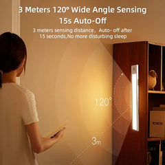 Motion Sensor LED Cabinet Lamp Wireless Dimmable LED Night Light Rechargeable Lamp for Kitchen Wardrobe Aisle Closet Tube Light
