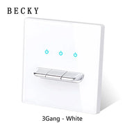 LumiTouch™ Glass Panel Smart Wall Switch & USB Socket
