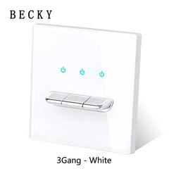 LumiTouch™ Glass Panel Smart Wall Switch & USB Socket