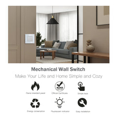 LuxEdge™ Mechanical Glass Wall Switch
