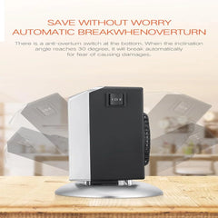 Smart Space  Heater, Adjustable Thermostat/Temperature detection/Timer,Fast Heating, Portable Fan Heater with  Heat Settings,-in