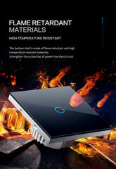 BONDA™ Smart WiFi Touch Switch showcasing flame retardant materials for high temperature resistance and safety features.