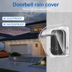 Wireless Doorbell Waterproof Cover Door Bell Button Transparent Protective Cover Storage Box Accessories Home Doorbell Cover