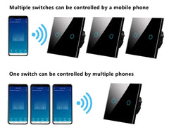 BONDA™ Smart WiFi Touch Switch – Voice & App Control (1/2/3 Gang)