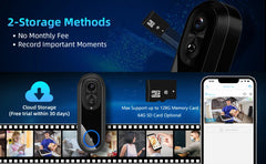 HunterTBK Smart Wireless Video Doorbell