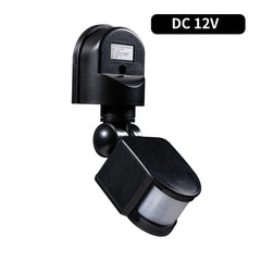 Motion Sensor 220V 110V 12V Automatic Infrared PIR Movement Detector 180° Rotating Outdoor Light Switch Human Presence Sensor
