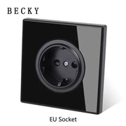 LumiTouch™ Glass Panel Smart Wall Switch & USB Socket