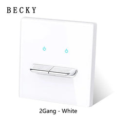 LumiTouch™ Glass Panel Smart Wall Switch & USB Socket