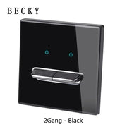 LumiTouch™ Glass Panel Smart Wall Switch & USB Socket