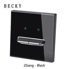 LumiTouch™ Glass Panel Smart Wall Switch & USB Socket