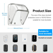 Wireless Doorbell Waterproof Cover Door Bell Button Transparent Protective Cover Storage Box Accessories Home Doorbell Cover