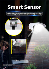 Outdoor Security Dummy Camera Motion Sensor Light Solar Led Lights Powerful Solar Lights Outdoor Waterproof IP66 Lamp for Yard