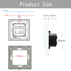 LuxEdge™ Mechanical Glass Wall Switch